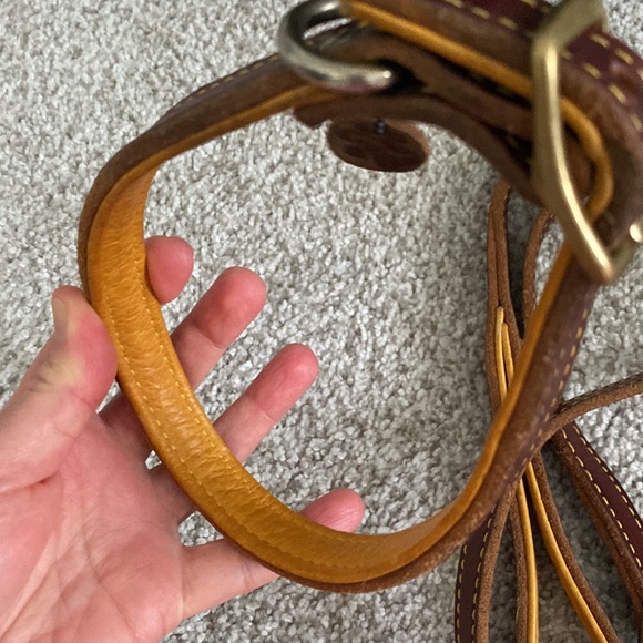 NEW set of leather 2 collar + leash - Picture 9 of 15